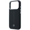 Etui Mercedes Leather Semi Wrap Iconic   Line MagSafe do iPhone 17 Pro czarny